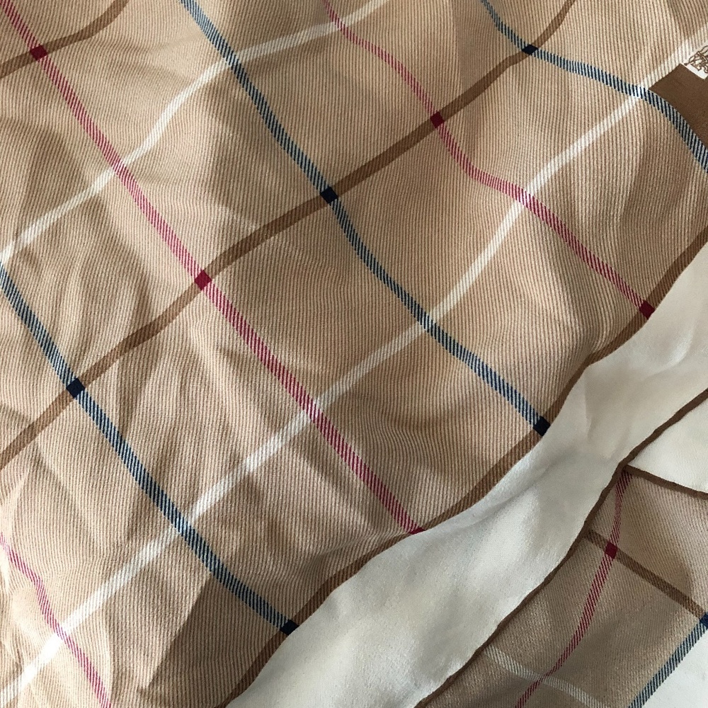 Burberry Burberrys Silk Square Scarf Wrap